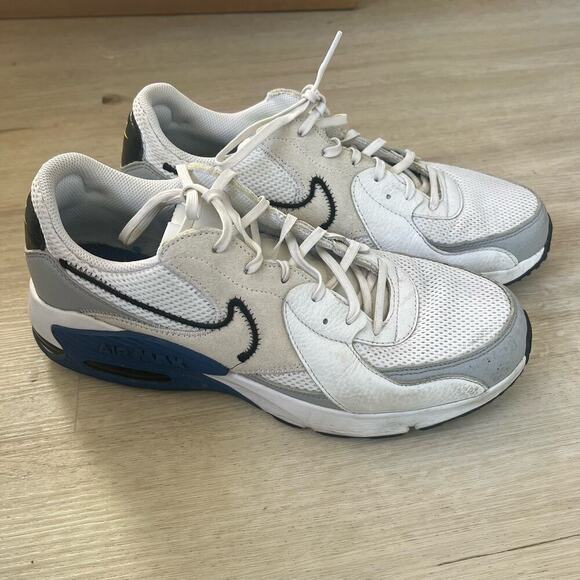 Nike Air Max Excee Men's in White Dark Royal Blue Size 11 - Picture 1 of 7